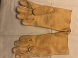 RAF ISSUE PALE YELLOW CHAMOIS LEATHER FLYING GLOVES