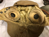 A TYPE D FLYING HELMET POST WAR MASK AND MKV111 GOGGLES