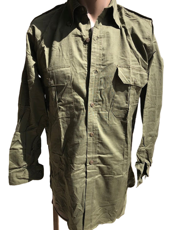 1954 MILITARY GREEN SHIRT 15/12 NECK