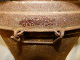 A LARGE 1945 DATED COOKING TIN
